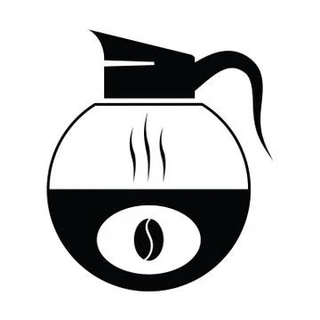 Vector black coffee icons 스톡 일러스트