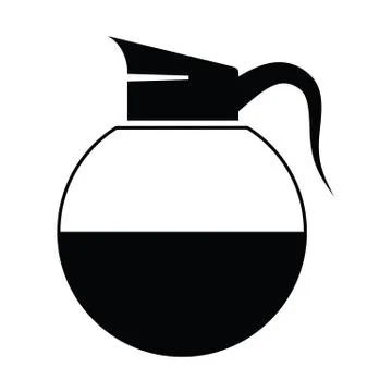 Vector black coffee icons Illustrazione stock