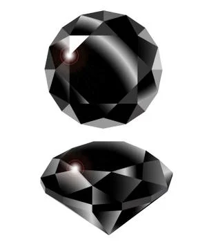 Vector black diamond Stock Illustration