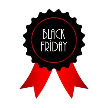 Vector black friday label Stock Illustration
