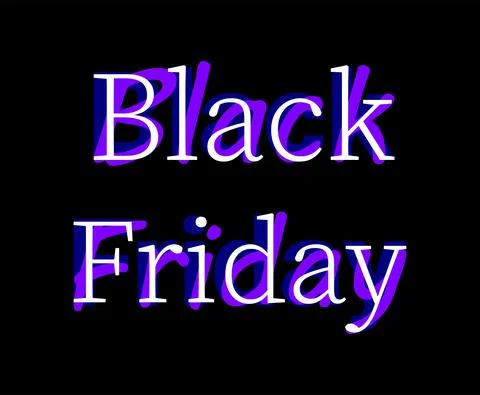 Vector Black Friday in mass fonts sytle Stock Illustration