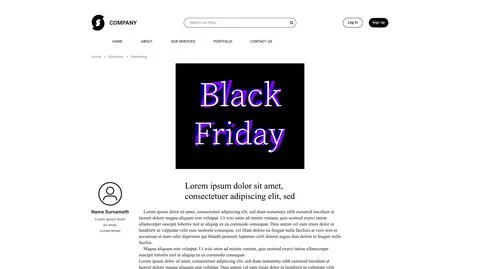 Vector black friday in mass fonts style . Editable illustration Stock Illustration