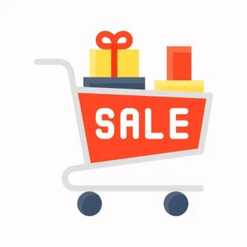 Vector, Black friday related flat icon Stock Illustration