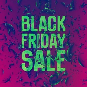 Vector Black Friday Sale abstract background of shining blue bubbles. Vector  Illustrazione stock