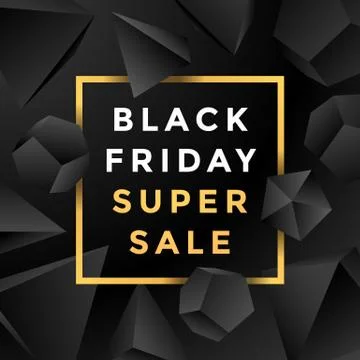 Vector black friday sale background. Illustrazione stock