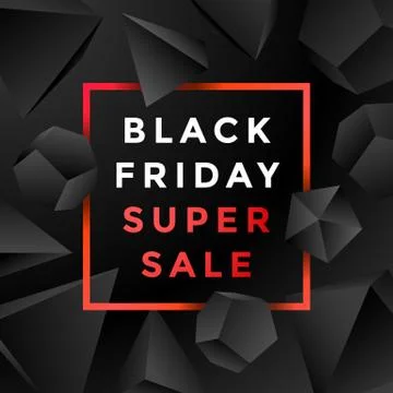 Vector black friday sale background. Stock Illustration