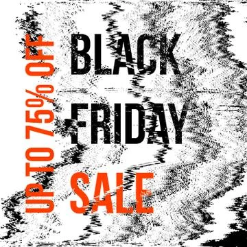 Vector black friday sale background. Stock Illustration