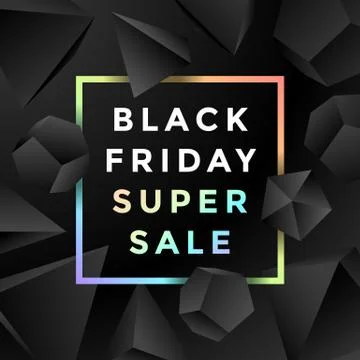 Vector black friday sale background. Stock Illustration