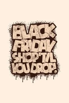Vector black friday vintage t shirt design template Stock Illustration
