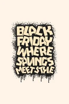 Vector black friday vintage t shirt design template Stock Illustration