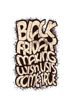 Vector black friday vintage t shirt design template Illustrazione stock