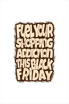 Vector black friday vintage t shirt design template Stock Illustration