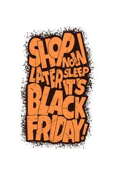 Vector black friday vintage t shirt design template Stock Illustration