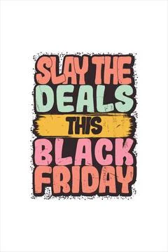 Vector black friday vintage t shirt design template Stock Illustration