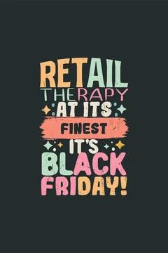 Vector black friday vintage t shirt design template Stock Illustration