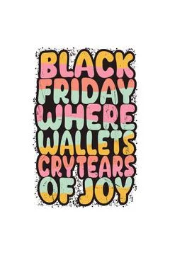 Vector black friday vintage t shirt design template Stock Illustration