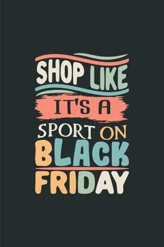 Vector black friday vintage t shirt design template Illustrazione stock