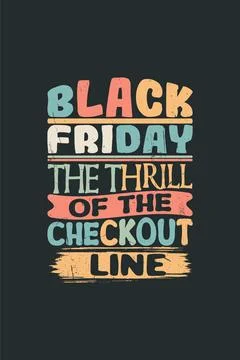 Vector black friday vintage t shirt design template Stock Illustration