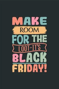Vector black friday vintage t shirt design template Illustrazione stock