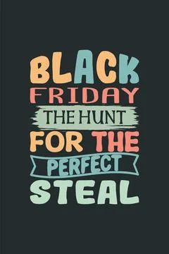 Vector black friday vintage t shirt design template Stock Illustration