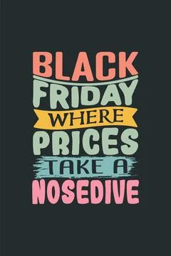 Vector black friday vintage t shirt design template Illustrazione stock