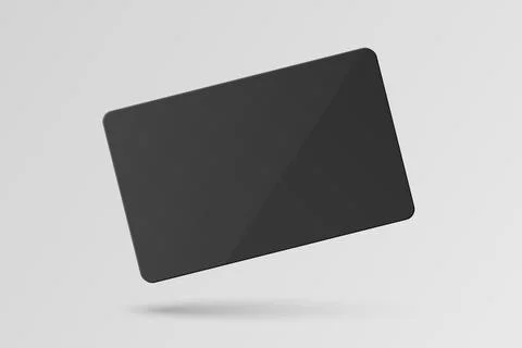 Vector Black Gift Card, Certificate, Guest Room, Plastic Hotel Apartment Keycard Stock Illustration