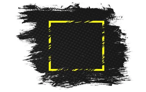 Vector black grunge banner. Vector brush stroke for background. Stock Illustration