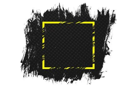Vector black grunge banner. Vector brush stroke for background. Ilustração Stock