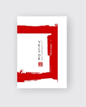 Vector black ink brush stroke Stock Illustration