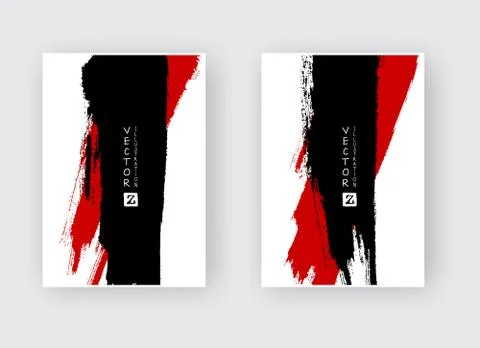 Vector black ink brush stroke Stock Illustration