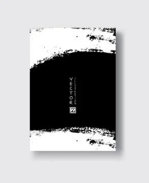 Vector black ink brush stroke Stock Illustration