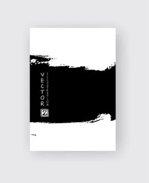 Vector black ink brush stroke Stock Illustration