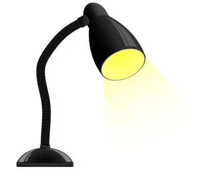 Vector black lamp Ilustração Stock