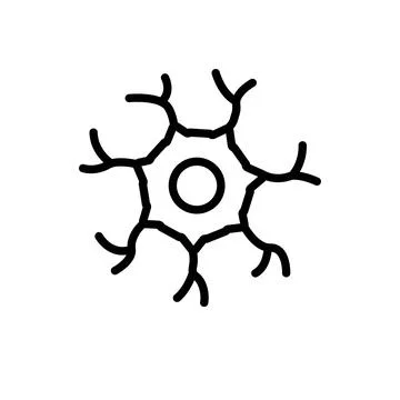 Vector black line icon for nerve entrapment Stock Illustration