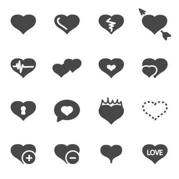 Vector black logistics icons set Stock Illustration