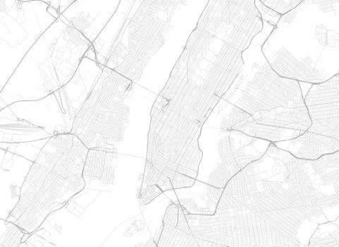 Vector black map of New york Stock Illustration