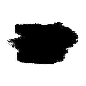 Vector black paint, ink brush stroke, brush, line or texture. Stock Illustration