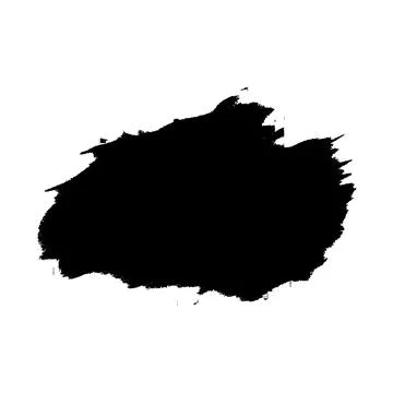 Vector black paint, ink brush stroke, brush, line or texture. Stock Illustration