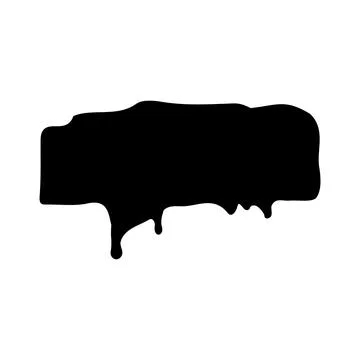 Vector black paint, ink brush stroke, brush, line or texture. Stock Illustration