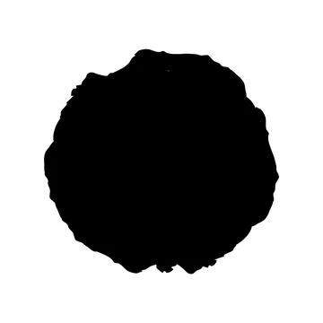Vector black paint, ink brush stroke, brush, line or texture. Stock Illustration