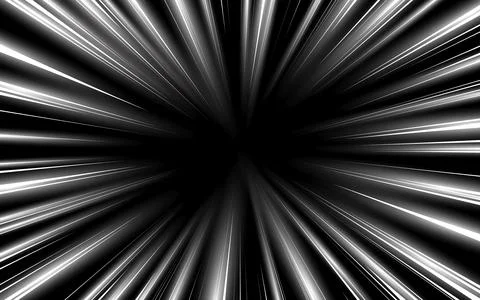 Vector black radial speed line burst for background design or cartoon templ.. 库存插图