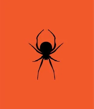 Vector Black Spider Stock Illustration