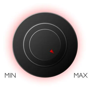 Vector black UI volume control button Stock Illustration