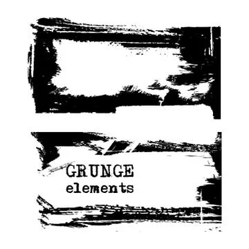 Vector black white paint. Stock Illustration