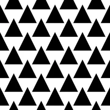 Vector black white seamless pattern Stock Illustration