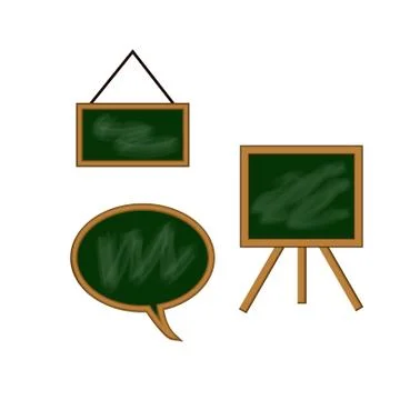 Vector : Blackboards on white background Stock Illustration