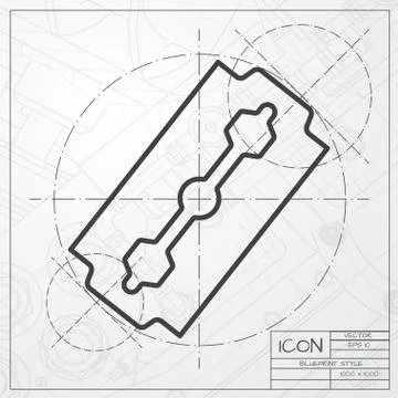 Vector blade icon Stock Illustration