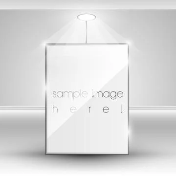 Vector blank banner display template Stock Illustration