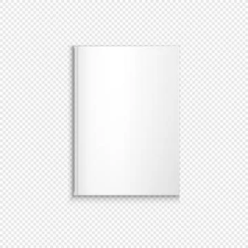 Vector blank book template mockup. Stock Illustration