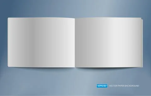 Vector blank brochure spread. - Illustration Stock Illustration